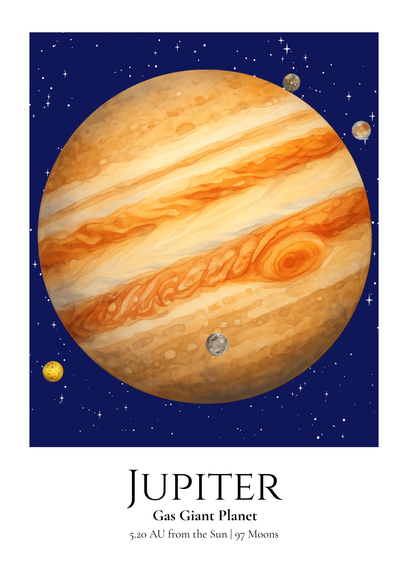 Jupiter original Giggle Bright artwork