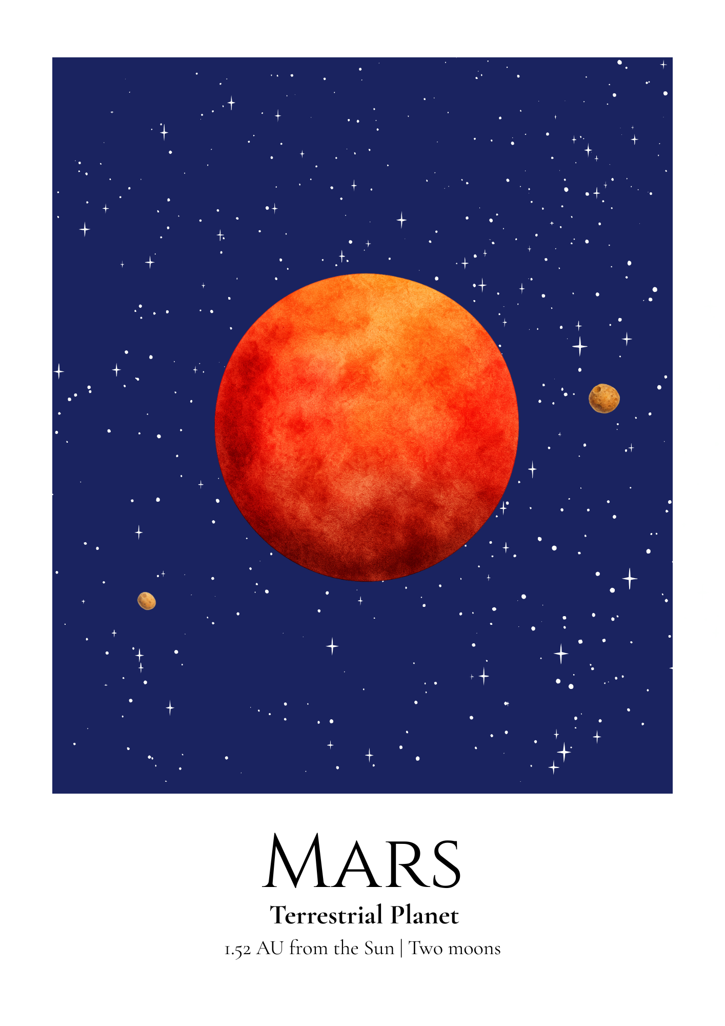 Mars original Giggle Bright artwork