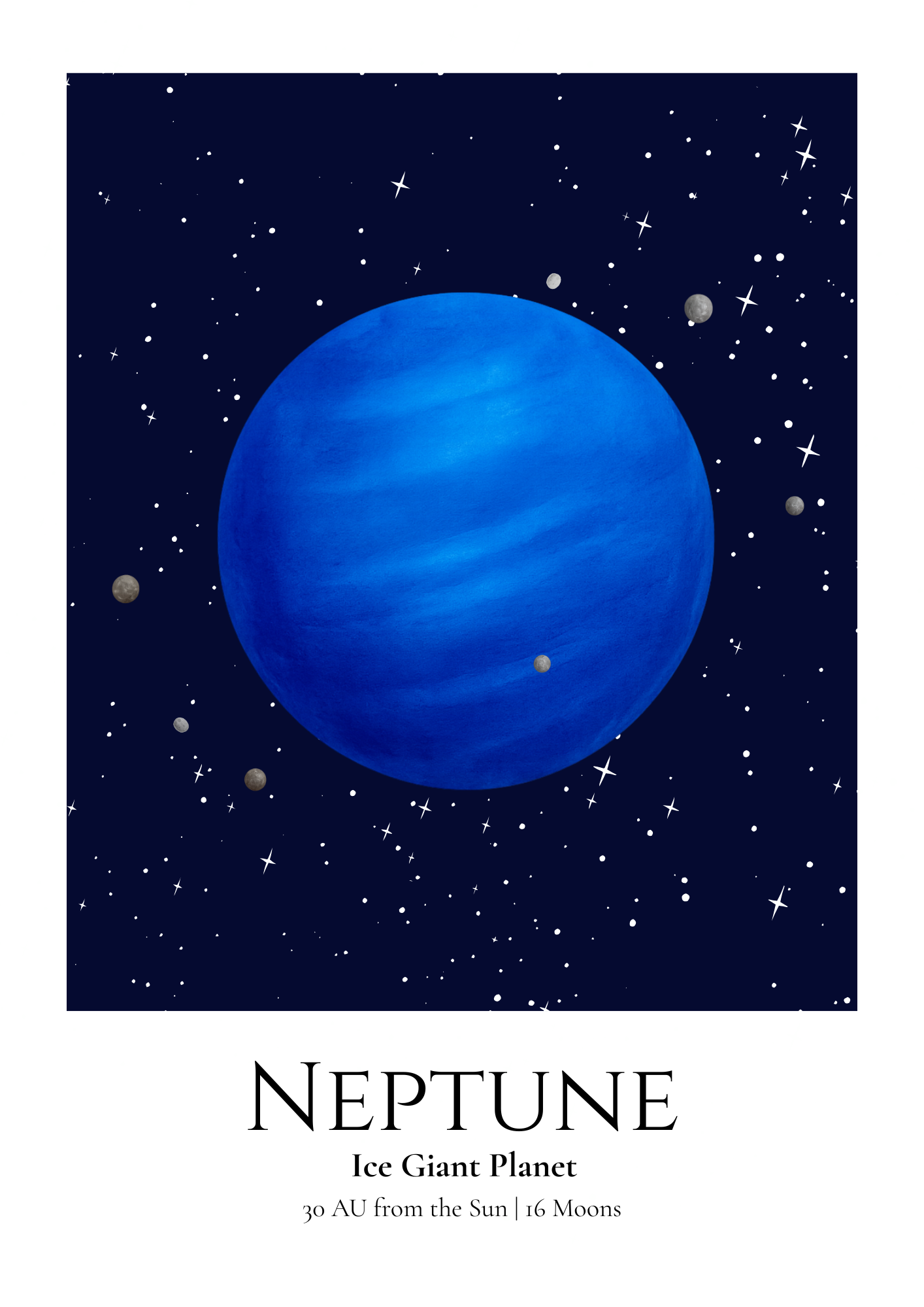 Neptune original Giggle Bright artwork